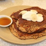 Quinoa Johnny Cake with banana, maple syrup and Greek yogurt at Trud Food Kitchen.