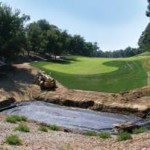 Installation of part of Pelican Hill's water management infrastructure.