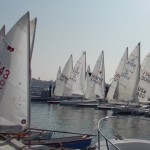 Boats lined up and ready to go for the CHOC Regatta last weekend. Photo by Nancy Mellon