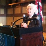 Esther Sterling speaking at the event.