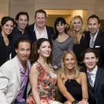 At the recent cast party: (top row, left to right) Natalie Schultz, Christopher Gialanella, Ray Eldridge, Allesia Minaeva, Shawn Weatherly Harris, Eddie Alba; (bottom row, left to right) Gordon Orsborn, Nichole Eden, Stephanie Argyros, and Auris Petrulevicius.