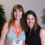 Susan Samueli and Janet Evans