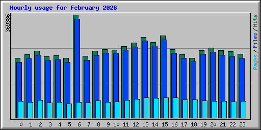 Hourly usage for February 2026