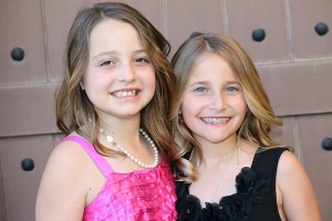 Brooke Besikof and Alyssa Antoci, the 9-year-old visionaries behind the charity, Just a Little Cloth.