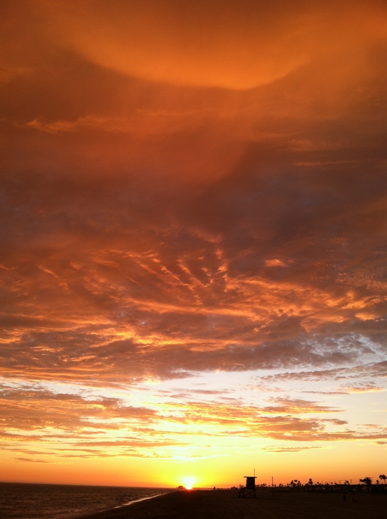 Sunset at the beach — Photo by Julie Mattson