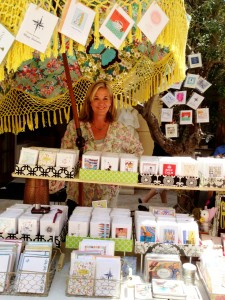 Jill Biggins Gerbracht and her line of stationary called Social Butterfly will be at this week's Lido Village Artisan Market. 