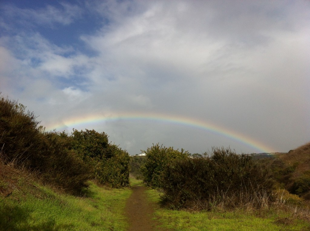 Rainbow after a winter storm — Photo by Kellen Givens