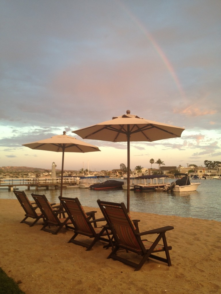 Rainbow over the bay — Photo by Ron Rus