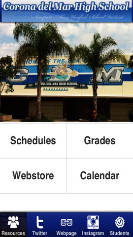 The Corona del Mar High School app