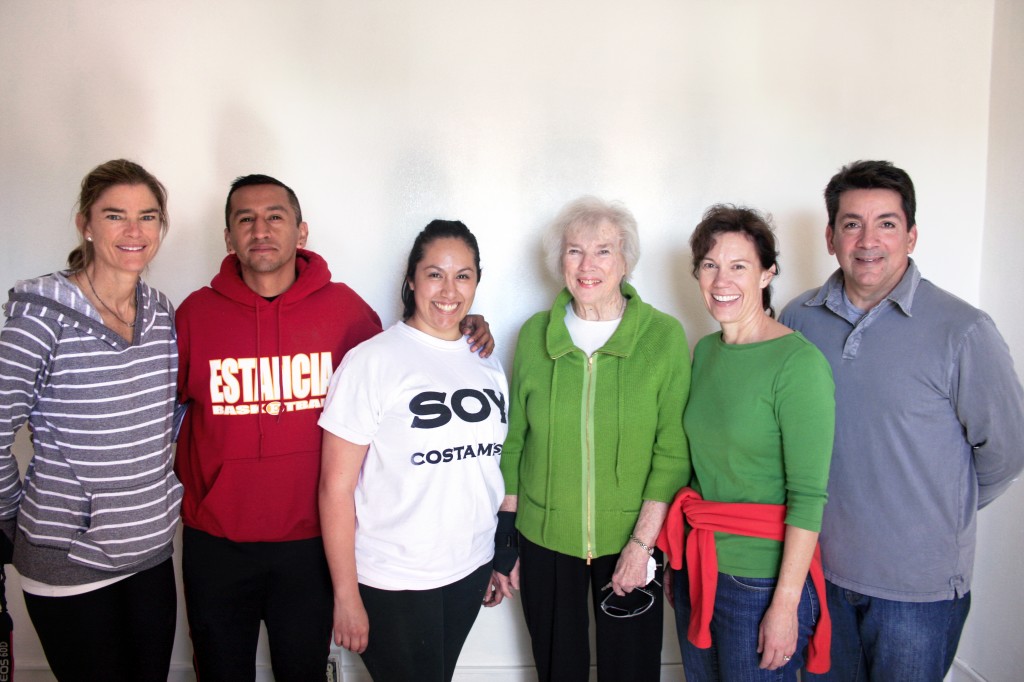 (left to right) NLYM vice president of philanthropy Vicki Wadman, SOY arts and music director Eddie Iniestra, SOY operations manager Silvia Rosales, SOY board member Jean Forbath, NLYM president Camille Strader, and SOY board member Fred Macias