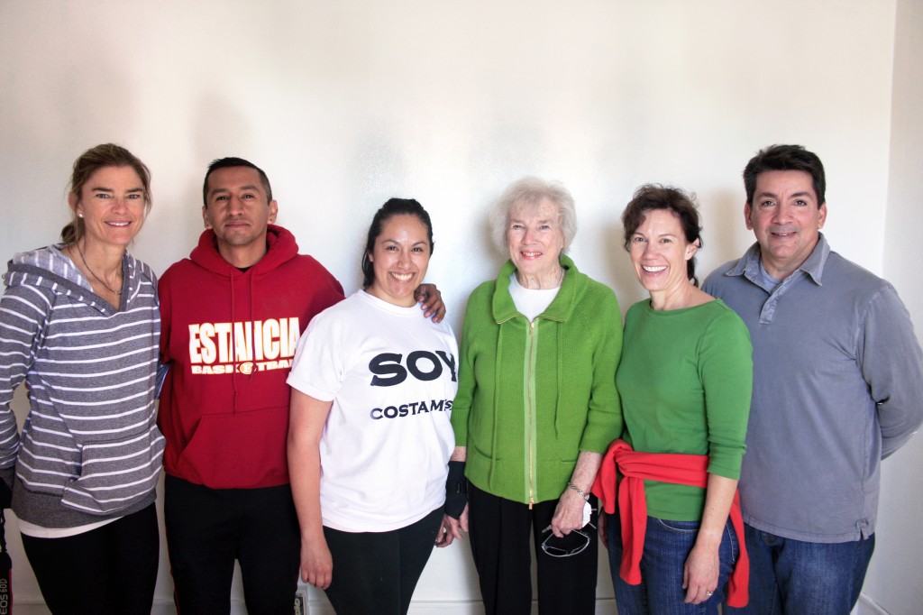  (left to right) NLYM vice president of philanthropy Vicki Wadman, SOY arts and music director Eddie Iniestra, SOY operations manager Silvia Rosales, SOY board member Jean Forbath, NLYM president Camille Strader, and SOY board member Fred Macias