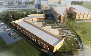 One of the artist renderings of the planned science center.