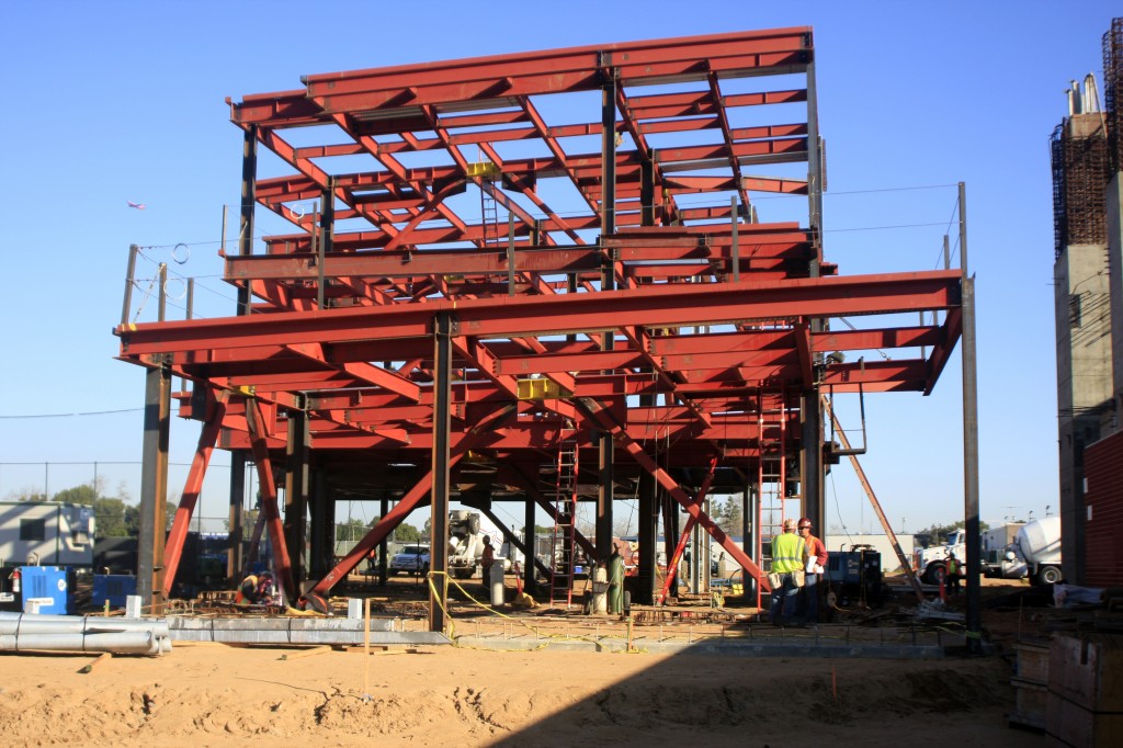 Part of the Corona del Mar school construction project. — Photo by Sara Hall