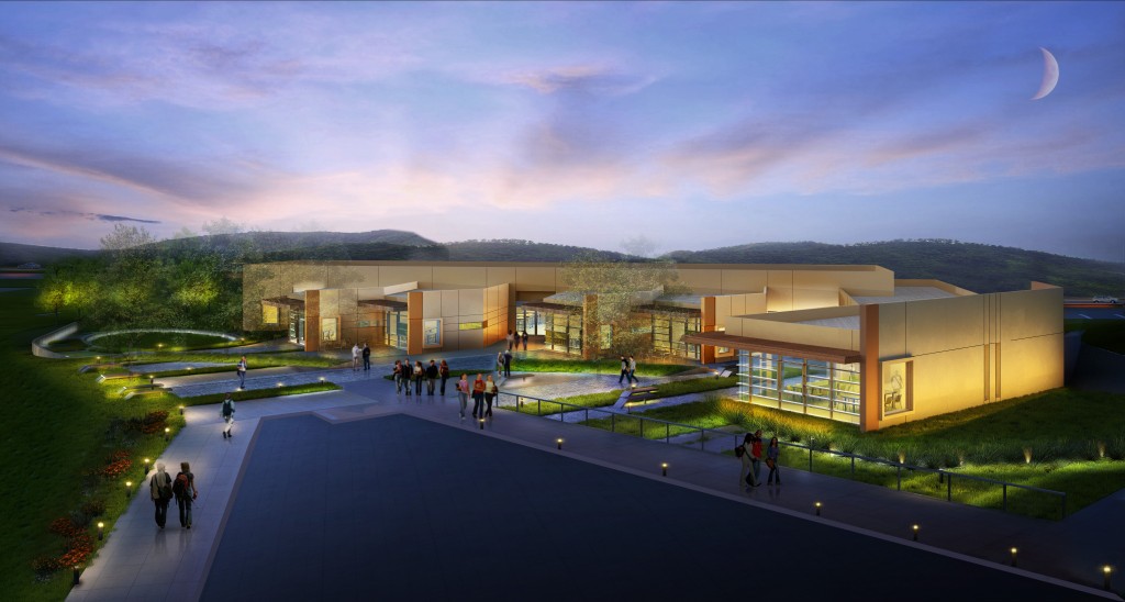 An artist rendering of the planned science center at Sage Hill School.