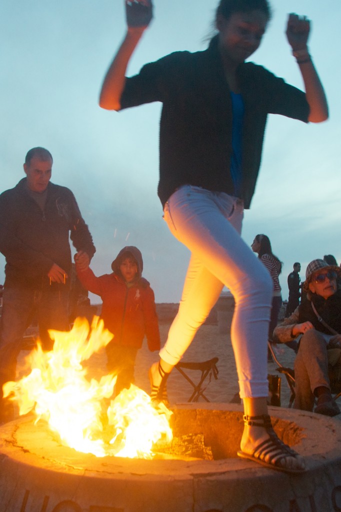 Jumping over bondfires, a Persian New Year’s tradition. 