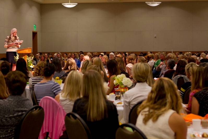 Shauna Niequist speaks at the St. Andrew’s Women’s Spring Brunch.