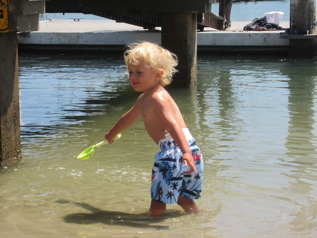 Fun in the bay — Photo by Carol Tomlinson