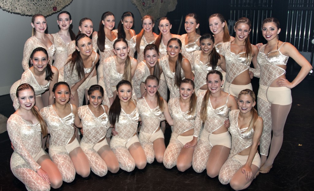 Orchesis Dance troupe before the show. — Photo by Charles Weinberg