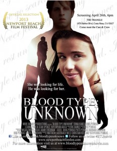 “Blood Type: Unknown” poster 