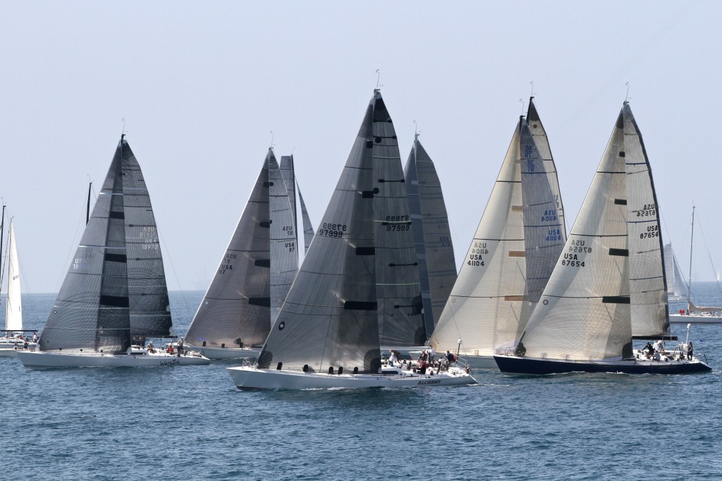 Sailors in the Newport Harbor Yacht Club's Newport to Cabo San Lucas Race. — Photo by Jim Collins