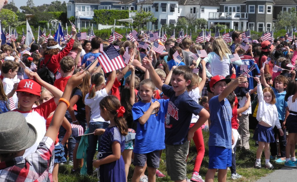 Flag Waving Children.