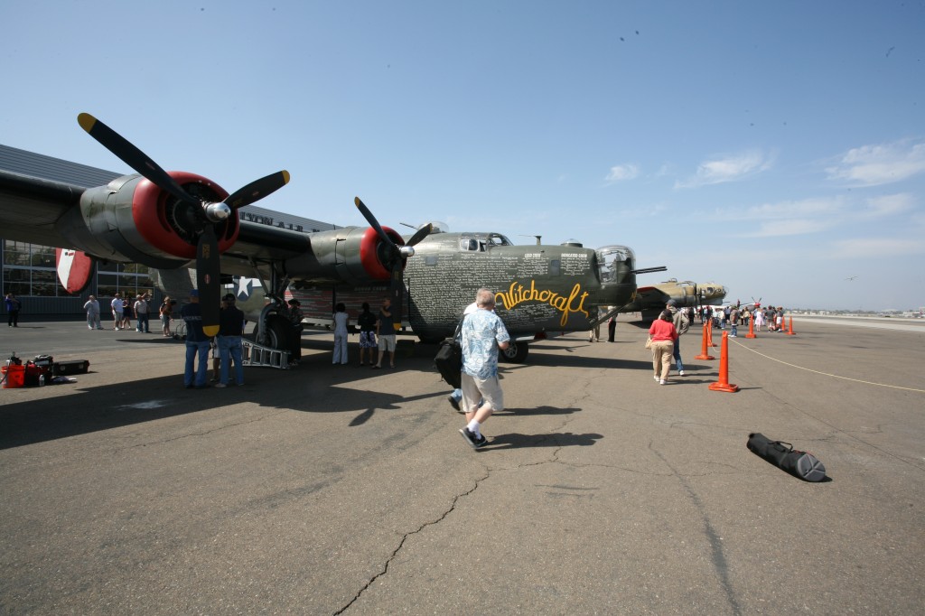 A trio of World War II bomber and fighter planes landed at Lyon Air Museum Wednesday, as part of the Collings Foundation’s Wings of Freedom Tour. The freedom planes include a B-17, a B-24 and the world’s one and only dual control P-51C Mustang. For $425 guests can take to the skies themselves in one of the bombers for a 30 minute flight. The Mustang can also be flown, contact the museum for pricing. The famous aircraft will depart on Sunday. For more information call (800) 568-8924 or visit collingsfoundation.org, or lyonairmuseum.org