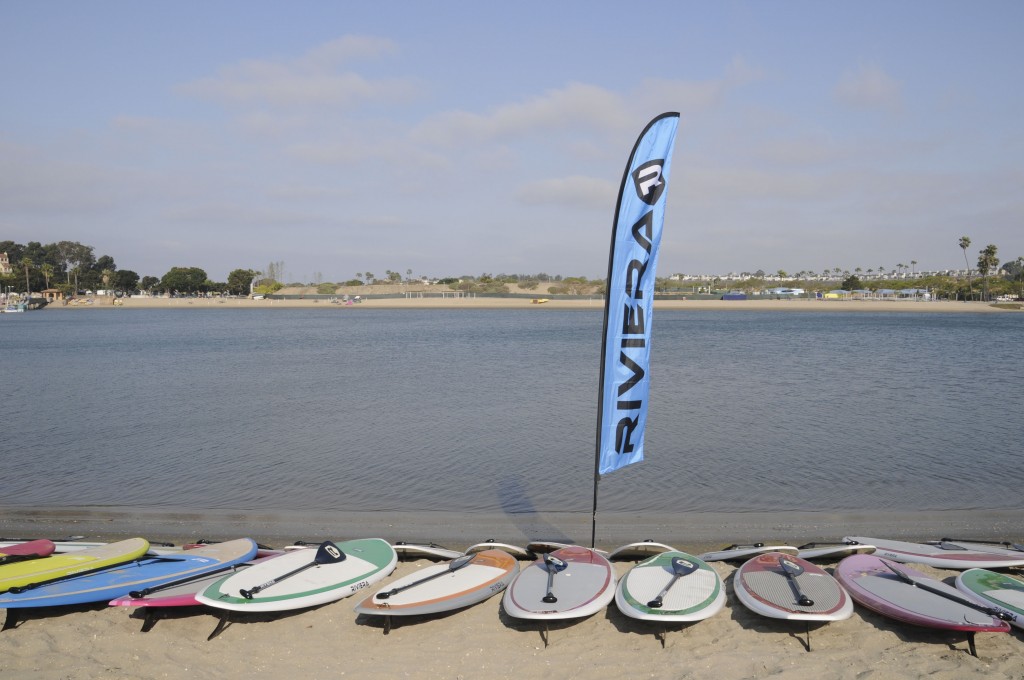 Boards waiting for the festivities begin.