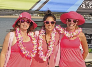 Annabel Anderson (middle) and friends pose for a photo at the event. 