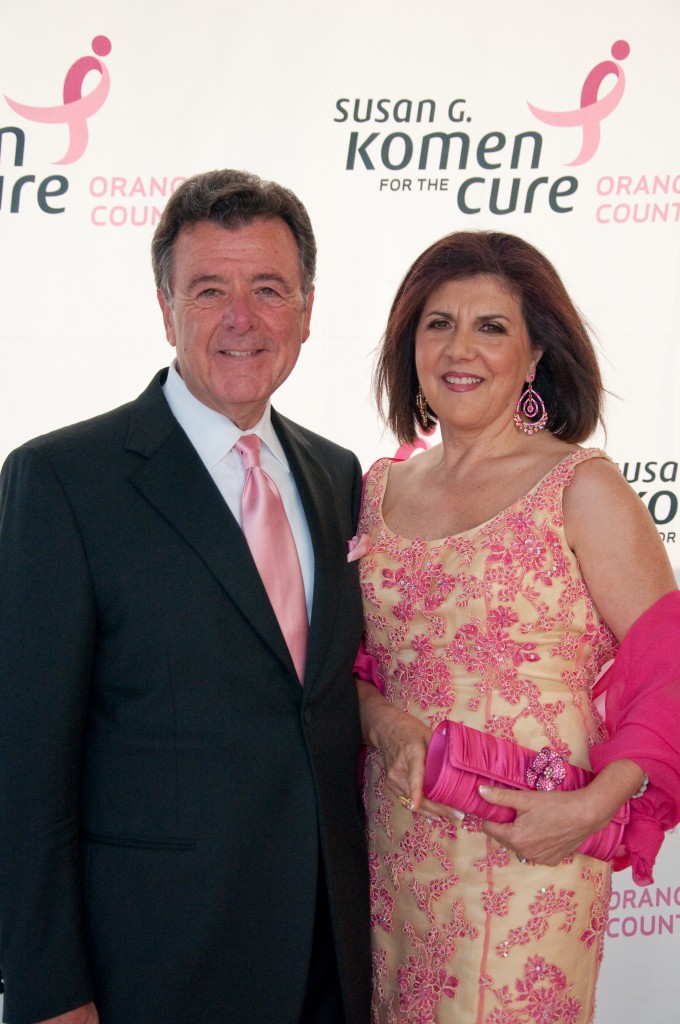 Sam and Estela Riela at the Pink Tie Ball in 2010. - Photos Courtesy of Orange County chapter of Susan G. Komen