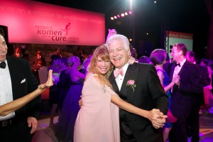 Dennis Kuhl and his wife at the Pink Tie Ball in 2012.