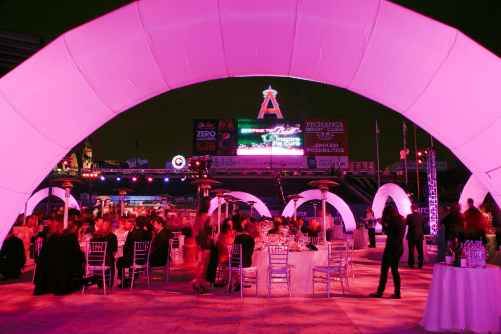 Pink Tie Ball at Angels Stadium in 2011.