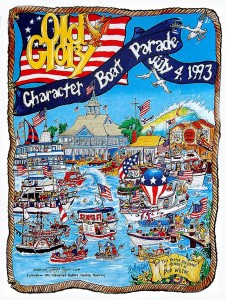 July 4 parade poster