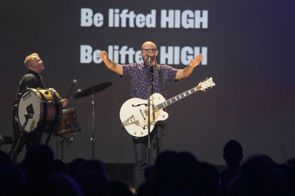 Tim Timmons performs at Mariners Church. — Photo by Luke St. Hilare