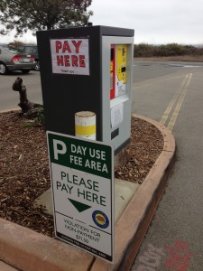 The newly installed kiosk. — Photo by Amy Senk