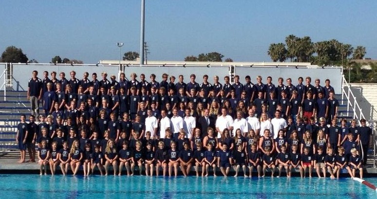 The entire group of Water polo students and coaches. — Photo courtesy NBWP