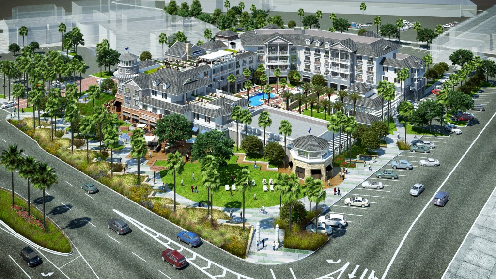 An artist rendering of the boutique hotel from R.D. Olson Development that city council approved on Tuesday for the old city hall site. — Photo courtesy R.D. Olson Development