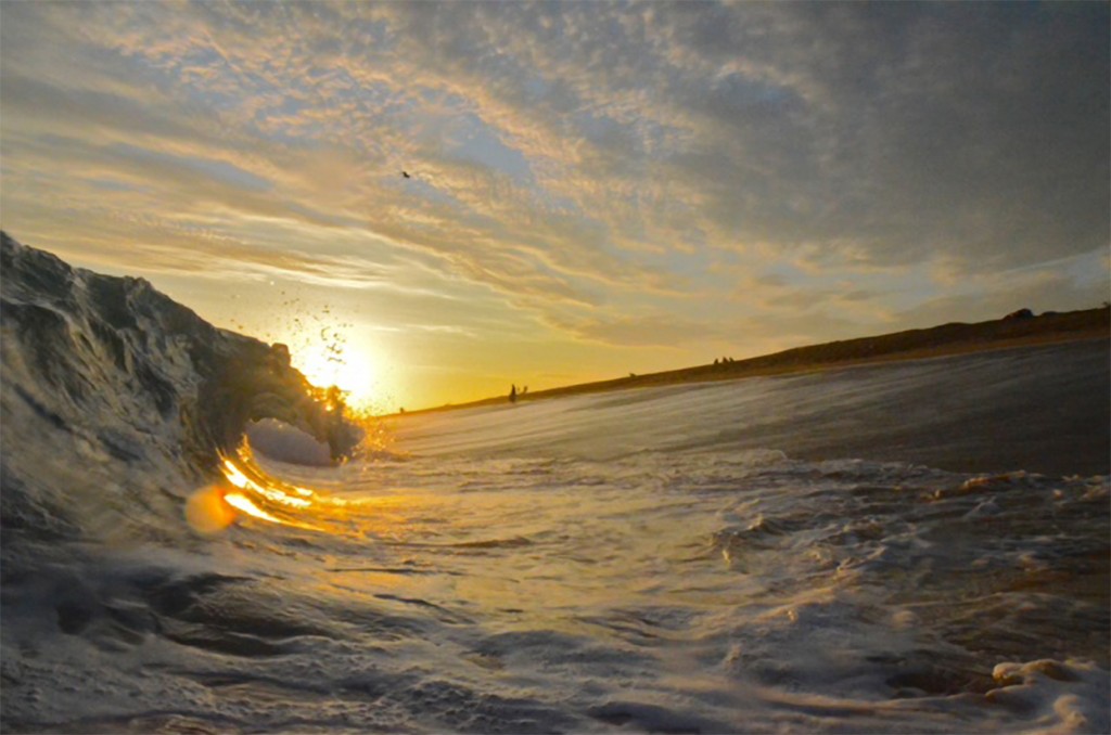 Sunset and Waves — Photo by Kellen Givens