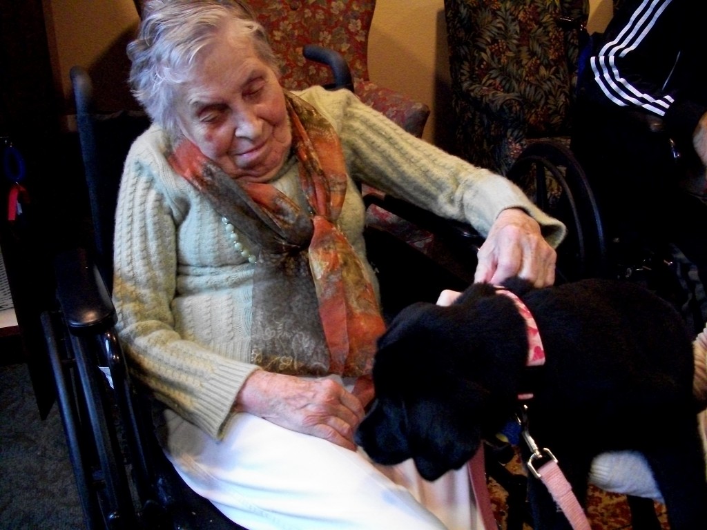 Crown Cove resident Ginny Bone with Raja when she was six months old. — Photo courtesy Jessilyn Guajardo