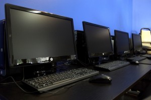 The computers are all set up in the room and ready to help train those in need