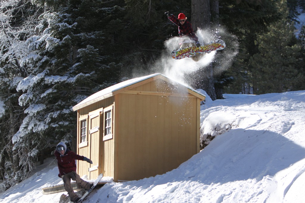 Mountain High’s “#WOODWORTH” features Trever Haas and others snowboarding the resort’s all-natural terrain park, Woodworth Gulch.  — Photo by Todd Proffit/Mt. High