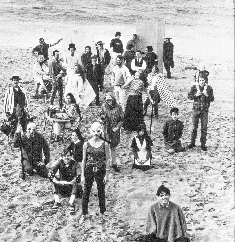 SCR company members pose on the beach in Newport in 1965.