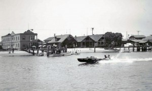 An Outboard Hydro in Newport Harbor