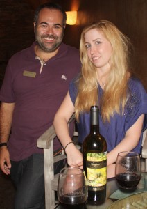 Justin Myers of Newport Beach Winery and Off the Menu columnist Catherine Del Casale