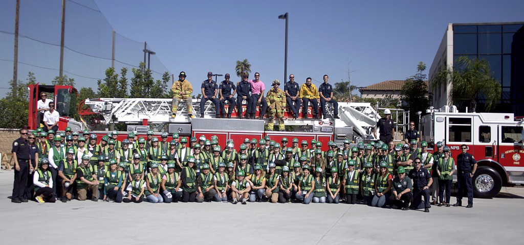 CERT members and NBFD employees pose for a group photo.