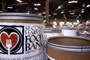 The bins were full of items donated from locations across Orange County.