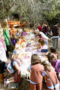 Kids have fun with arts and crafts at the faire. — Photo by Meghan Womack