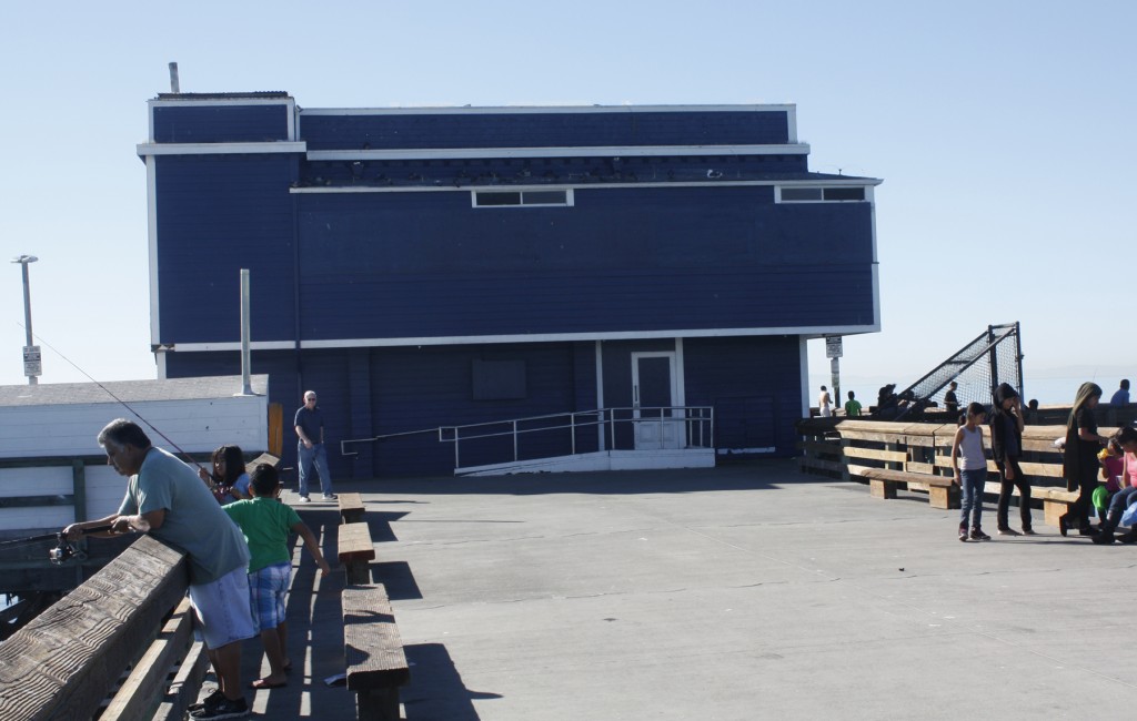 The vacant building at the end of the pier. — Photo by Christopher Trela