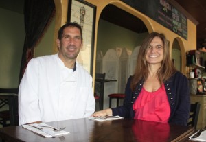 Chef Kevin Cahalan and Natalie Sarle 