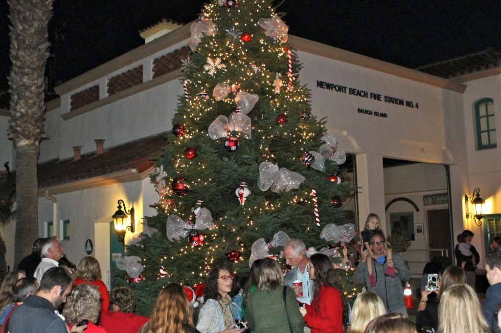 Balboa Island Christmas Tree lighting.