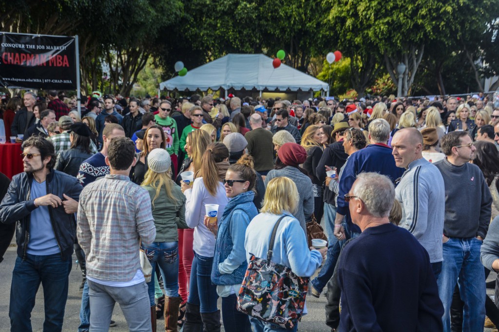 Crowds at the Beer Garden